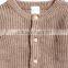 Ribbed cardigan kids cable knit heavy sweater for baby