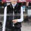 Dark grey color imitation rex rabbit faux fur vest for ladies