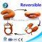 2 in 1 Switch reversible stuffed soft plush toy monkey u shape pillow Fashion custom cartoon kids spandex neck message pillow