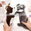 27cm custom OEM animal plush dog shape pencil case toy