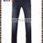 Black cotton blended skinny jeans concealed front opening fade effect general length design for men's trousers