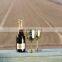 White colored Moet&Chandon champane flutes