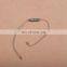 Factory Made Special Shaped Black Plastic Seal Tag for Clothing