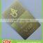 Manufacturer quality luxury golden metal VIP card