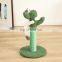 Hot Selling Good Quality Toweling Green Cactus Shape Pet Scratching tree,Cactus Shape Cat Tree