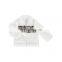 Wholesale Fleece Leopard White Baby Girl Winter Coat With Zipper