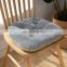 Home office dining outdoor floor cushion seat chair pad  Golden velvet fabric seat cushion