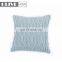 High quality home decorative light blue cushion cover with jacquard cable knit