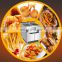 gas electric combination fish and potato chips industrial deep fryer machine