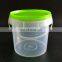 Supply round 2Liter PP material ,food grade plastic buckets /pail