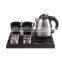 Honeyson hotel small cordless stainless steel electric kettle with tray set