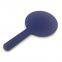 Dark Blue Round Hand Held Mirror Cosmetic Custom Color Hand Mirror