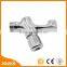 Iron plating wall mounted installation time delay faucet
