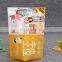 Clear front heat seal pouches resealable holographic stand up ziplock mylar bag for packaging