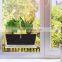 Clear Acrylic Wall Mounted Hanging Flower Pot Window Acrylic Planter Tray Shelf With Suction Cups