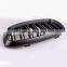 For BMW X5 X6 F15 F16 front grill high quality double slat line Matt black kindly mesh grill for BMW X5M X6M 2014-IN