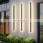 Modern Waterproof Outdoor Long Strip LED Wall Lamp Garden Porch Sconce Light Outdoor Decoration Wall Light