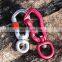 JRSGS 4KN Hot Sale Hiking Aluminum 4KN Swivel Carabiner hook for Dog Leash high quality Multi Tool S7805DXE