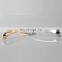 two twin blades durable mens face  metal double edge rose gold chrome  hand  resin handle barber shaver shaving razor