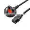 IDEALIN  uk Ac power CABLE electric extension power cords 240v 3 plug in 15amp extension cord uk power cord