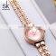 SHENGKE Luxury Bracelet Lady Watch Dazzling Diamond Pearl-shell Dial Japanese Quartz Movement Wristwatches K0092L