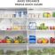 Set of 6 Refrigerator Organizer Bins Clear Plastic Pantry Storage Racks Stackable Fridge Organizers for Freezer