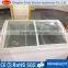 Display chiller for ice cream with glass top /supermarket showcases