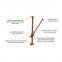 Manual off-road vehicle rescue jack monkey climbing pole front bar retractor Monkey climbing pole off-road jack