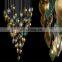 Modern Design Custom Indoor Decoration Fixture Hotel Hall Lobby LED Chandelier Luxury metal pendant lighting glass Chandeliers