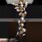 Modern large living dining room pendant light for home decor aluminium tree branch villa stair staircase chandelier