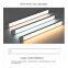 Modern 12V Aluminum LED Under-Cabinet Light for Home Kitchen & Closet Proximity Sensor Switch down Shade Direction