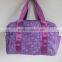 2016 new korean style checked fabric purple handbag bag for women daily shopping