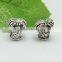 Wholesale Pdora New Style Anti-silver Coconut Tree Shape Zinc Alloy Round Hole Slide Beads