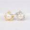Promotion latest fashion Cu copper pearl ring design