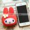 Rabbit shaped silicone coin sorter purse, coin purse
