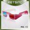 Custom anaglyph paper craft logo 3d glasses disposable