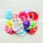 Baby Headband Chiffon Hair Flower With Beads -high quality flower with pearls