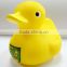 customized plastic floating bath toy yellow rubber duck