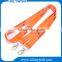 Customized logo fabric lanyard for card holder with metal hook