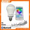 Hot sale E27 RGBW APP LED light wireless bluetooth speaker bulb