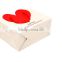 New designed white heart-shaped paper packaging bag