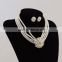2016 Hotsale Fashion Accessory Bridal Wedding Pearl Jewelry Set Yiwu Market Pearl Crystal Alloy Necklace Wholesale