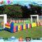 giant rainbow inflatable human foosball game,amazing inflatable human table football