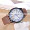 China Supplier Quartz Brown Leather Strap Sports Mens Watches