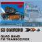 military quality quad band car fm transceiver, two way am fm radio transceiver, digital radio transceiver