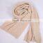 Ivory White Simple Cotton Scarf, Hand Block Crochet Women Scarf , Art Boho Scarf