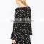Woman Wear Star Print Pregnant Dress Chiffon Fabrics