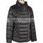 Women's 100% nylon oblique placket down jacket for winter .