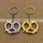 Promotion gifts custom cut out metal keychain