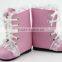 Hot sale pink boots custom make american girl doll shoes for 18 inch dolls